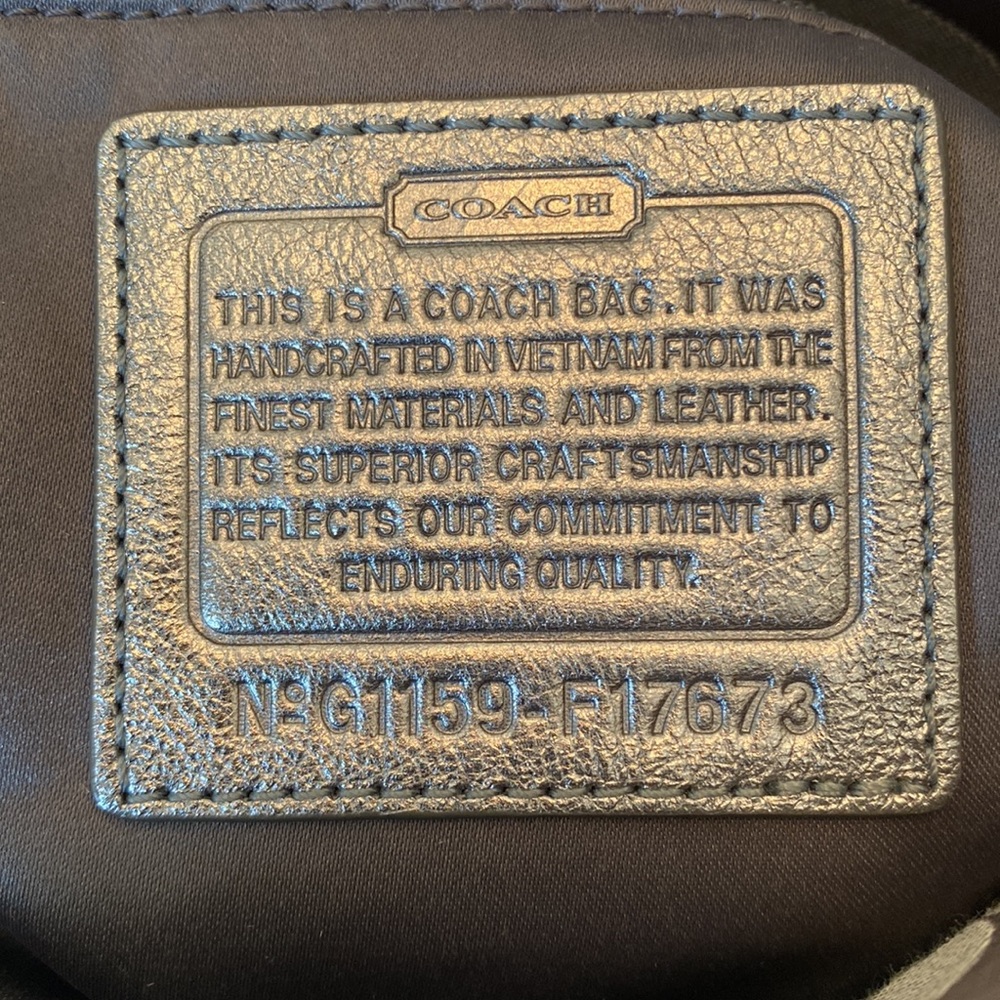 Coach Brooke Hobo EUC silver/gray - Picture 4 of 11